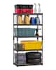 Front. VEVOR - Storage Shelves, 2000 lbs, 5 Tier Garage Storage Shelving, 16" D x 32" W x 62.8" H Adjustable Metal Shelves - Black.