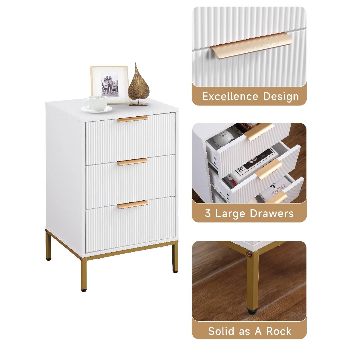 Excellence Design  
MISTAN 3 Large Drawers  
Solid as A Rock