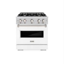 ZLINE - 30" Classic Dual Fuel Range with 4 Burners and Convection Oven (CDR-WM-30) - Black Matte