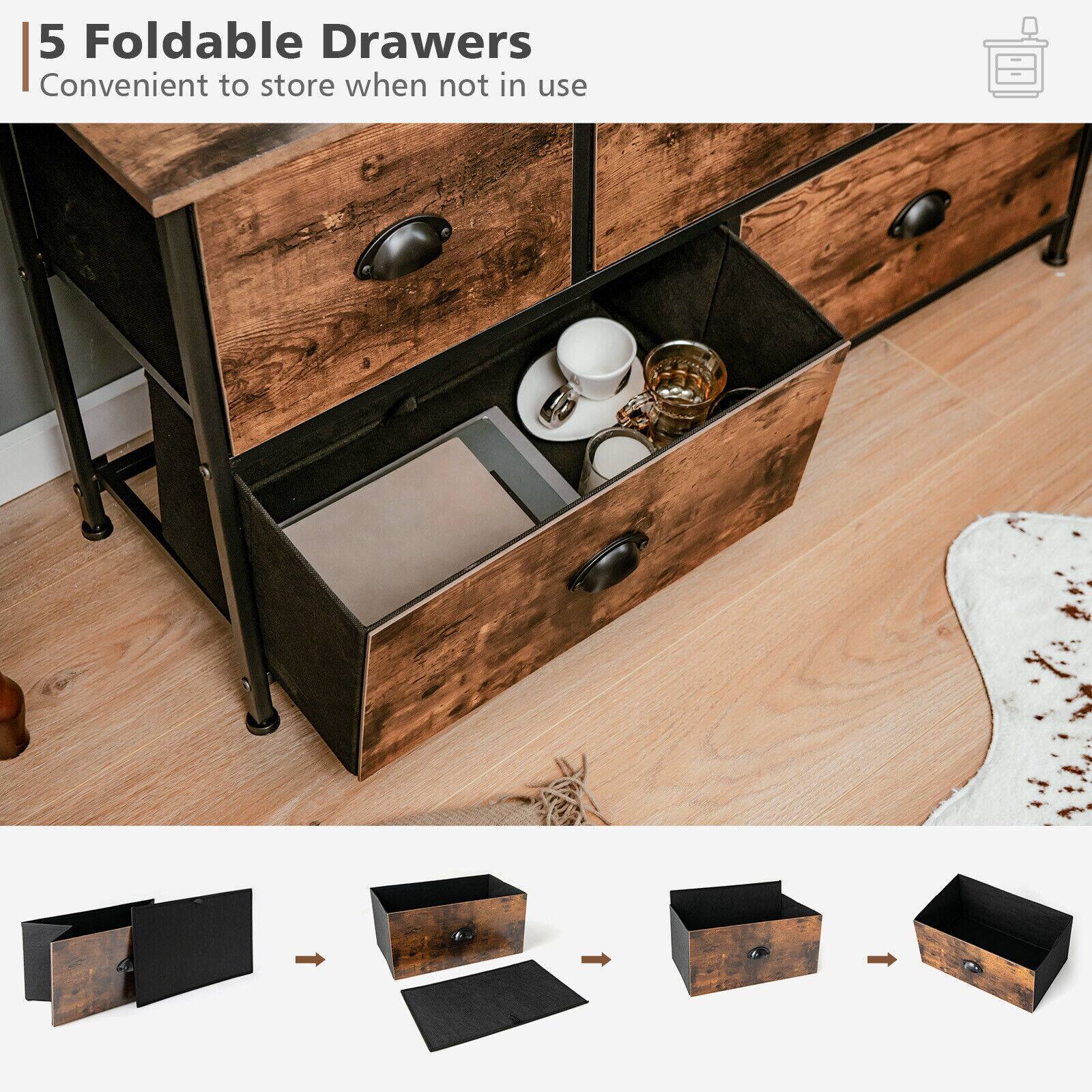 5 Foldable Drawers
Convenient to store when not in use