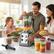 Back. Teendow - 1800W High-Power Blender, 2-in-1 Blender & Grinder Combo with 68oz BPA-Free Jar for Smoothies & Ice Crushing - Silver.