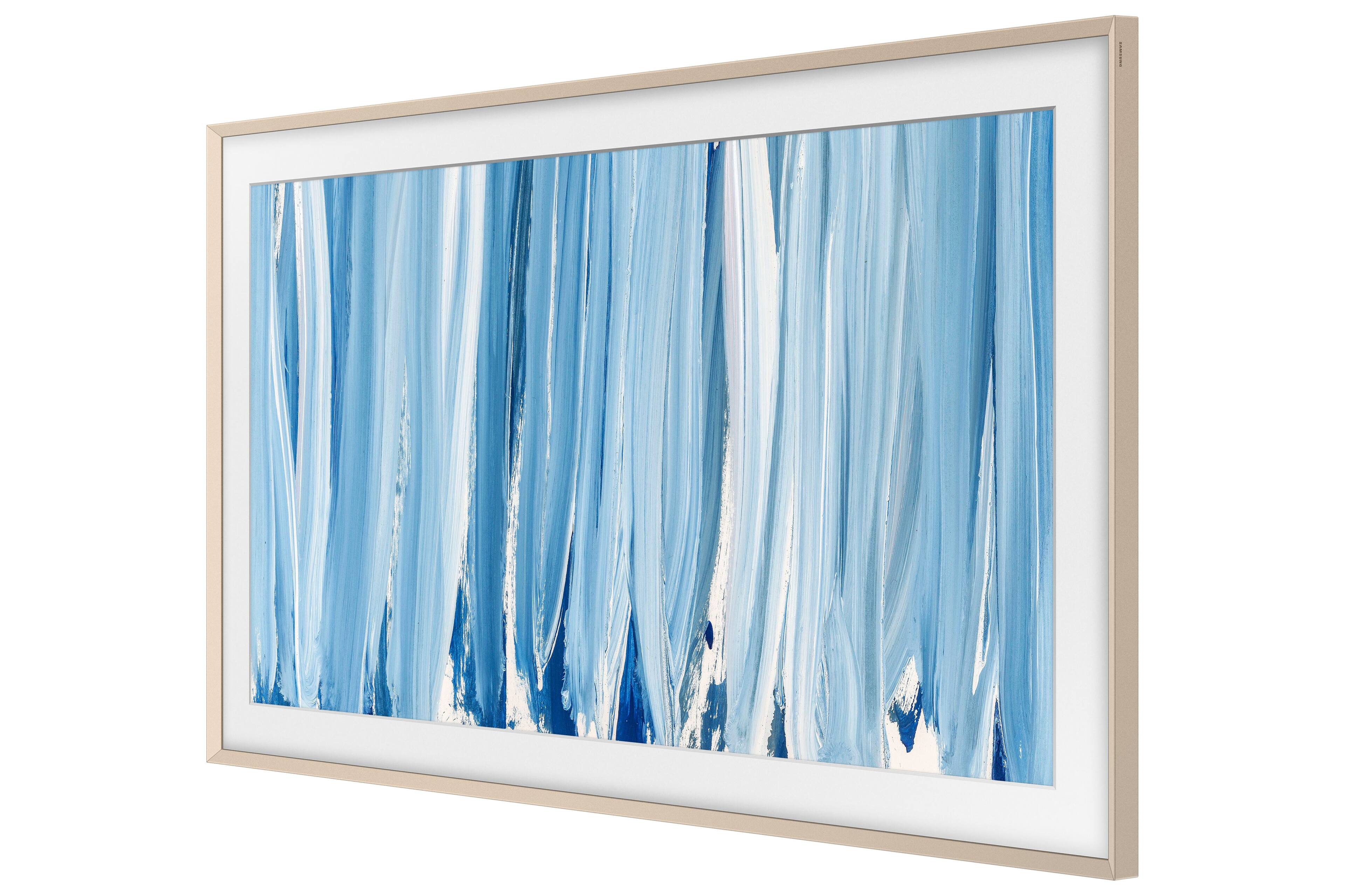 Alt View 11. Samsung - 75" The Frame Customizable Bezel - Sand Gold Metal - Sand Gold Metal.