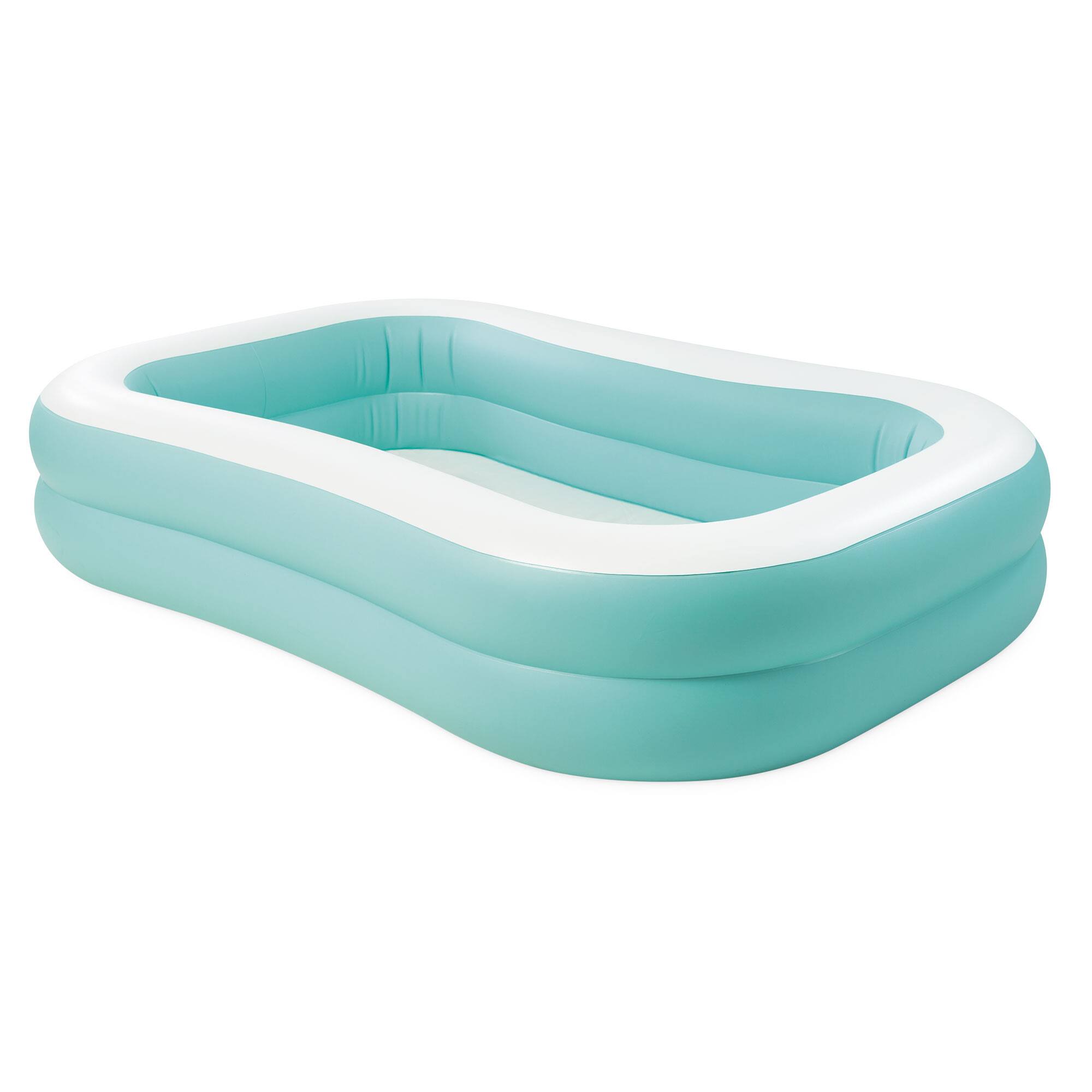 Alt View 3. Intex - Intex 57181EP 7.5ft x 4.8ft x 18in Aqua Swim Center Inflatable Kiddie Pool - Aqua.