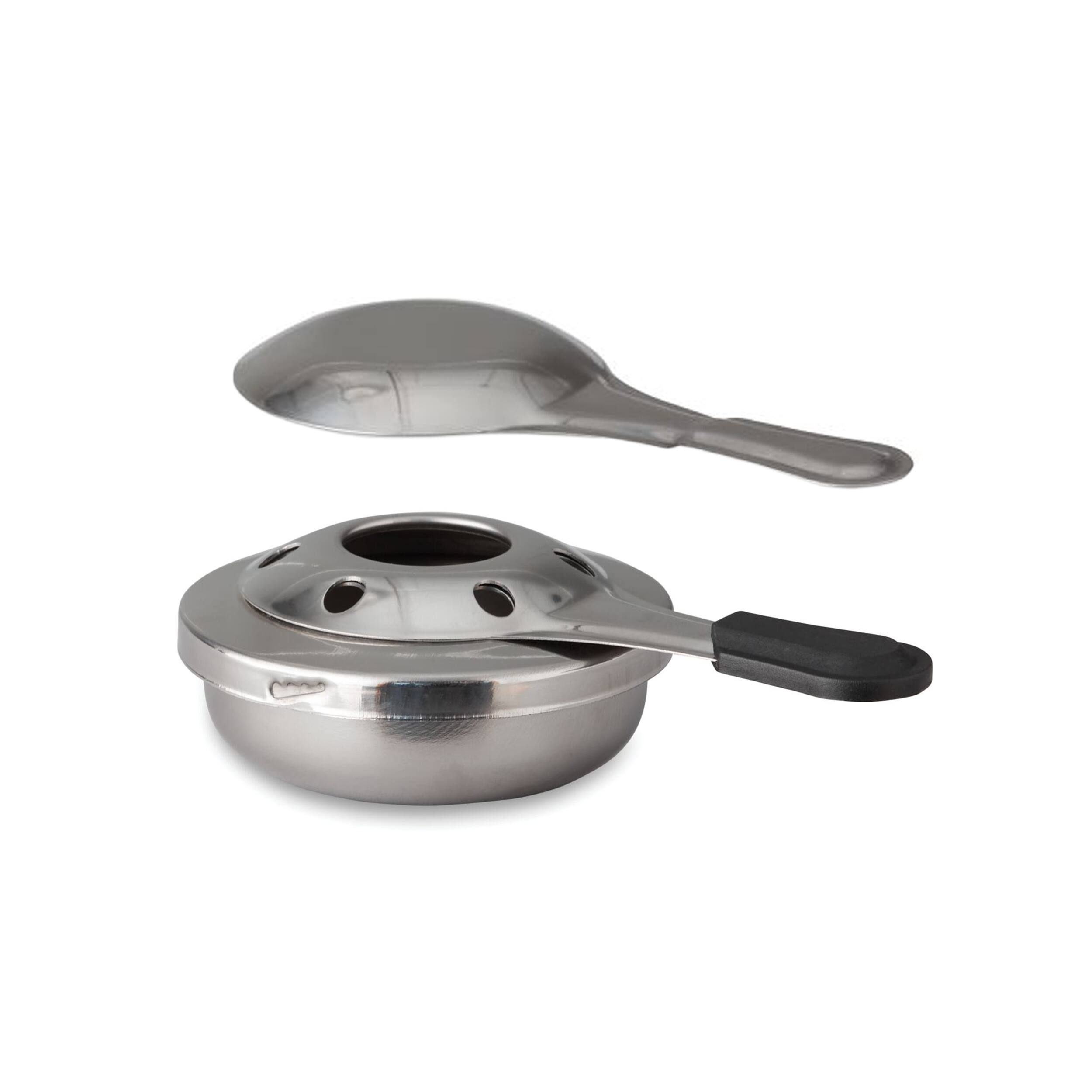 Alt View 4. Our Table - Our Table 13 Piece Enameled Cast Iron Fondue Pot Set in Sycamore - Sycamore.