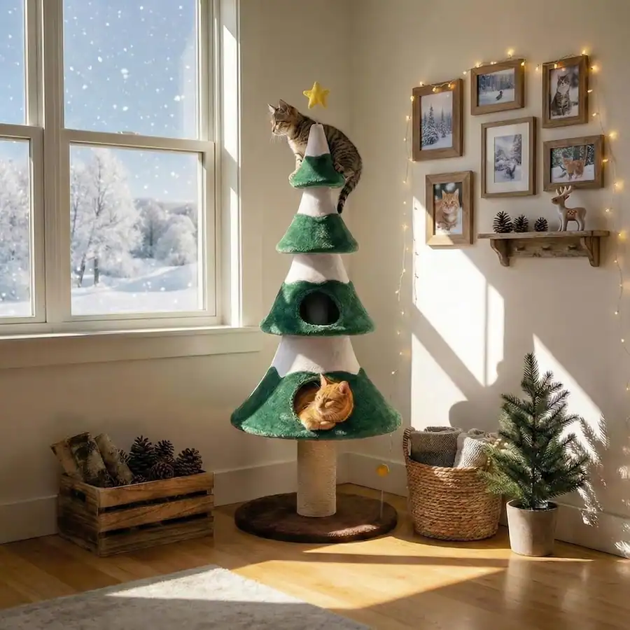 Static Tree Climbing Rope KyyWee Product Name: 62 Inch Multi Level Cat Tree with Scratching Posts ...