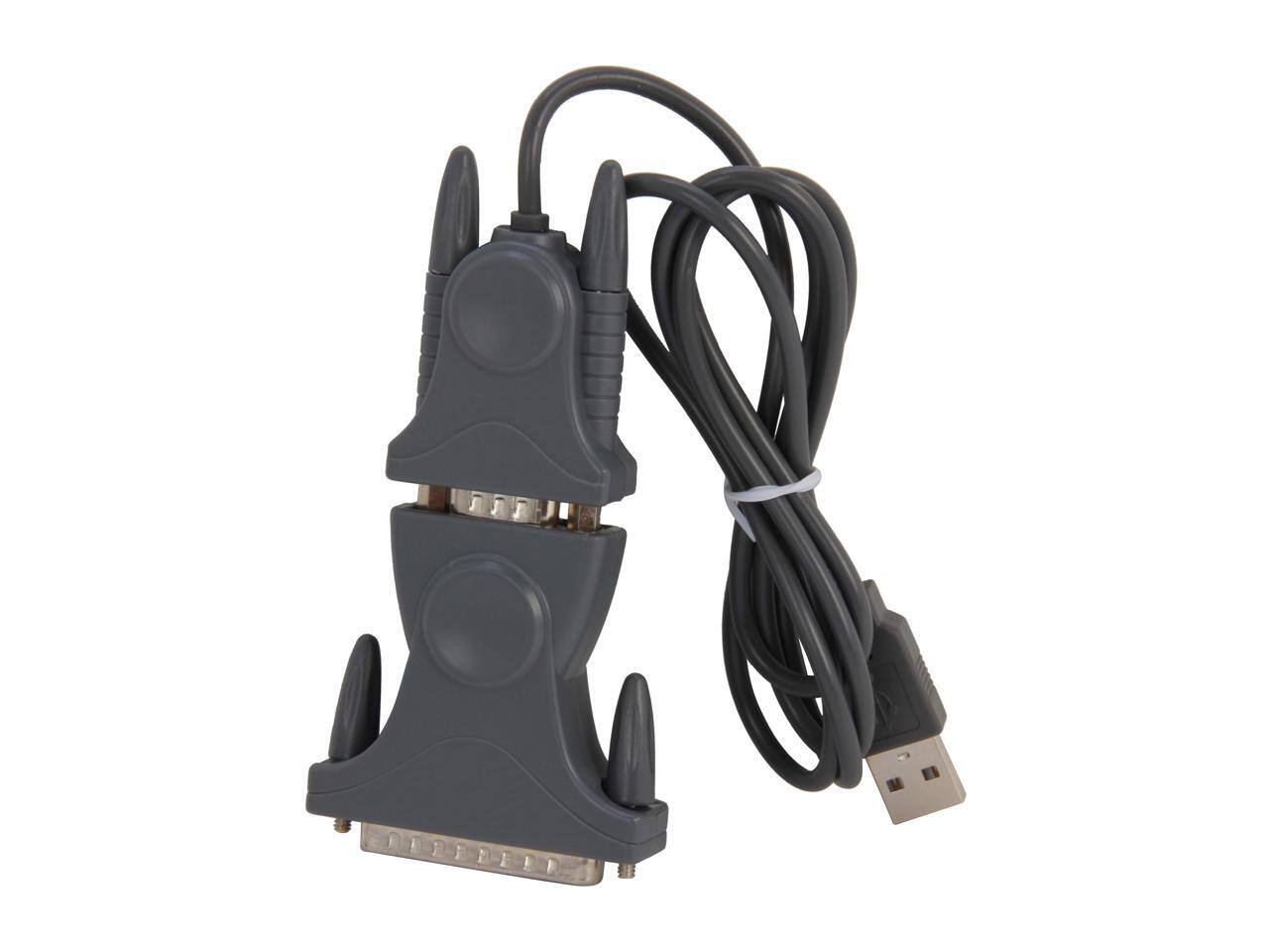 Alt View 1. Startech - StarTech.com USB to Serial Adapter 3ft w/DB9-DB25, Prolific PL-2303, USB to RS232.