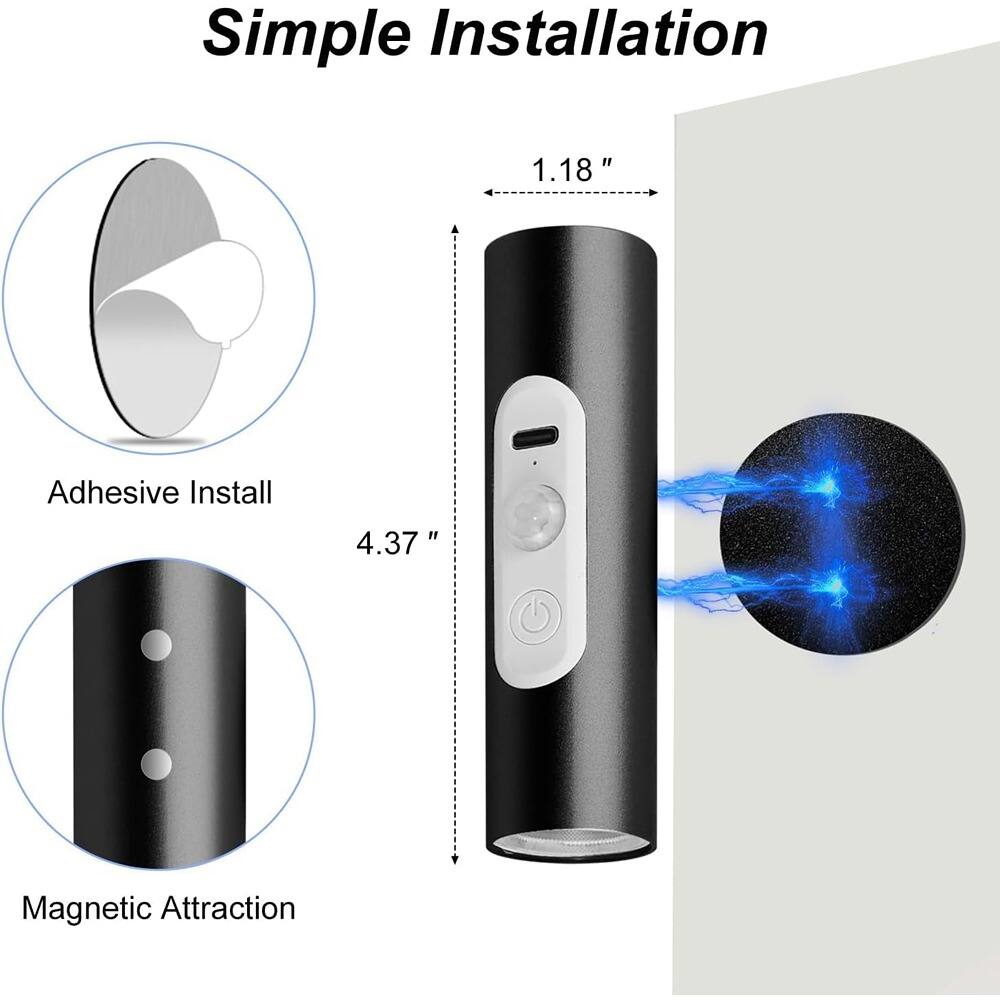 Simple Installation

Adhesive Install

Magnetic Attraction

1.18"

4.37"