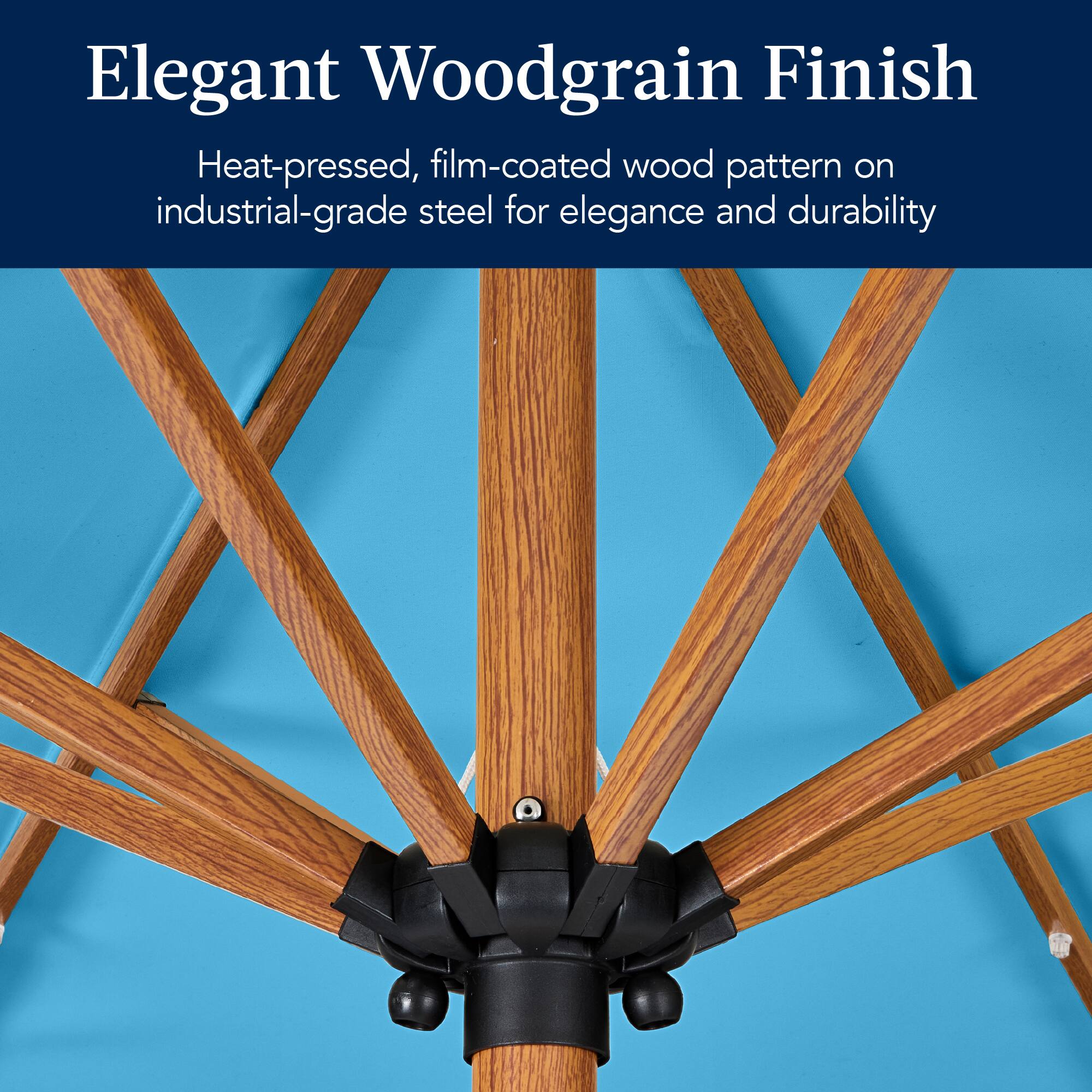 Elegant Woodgrain Finish

Heat-pressed, film-coated wood pattern on industrial-grade steel for elegance and durability.