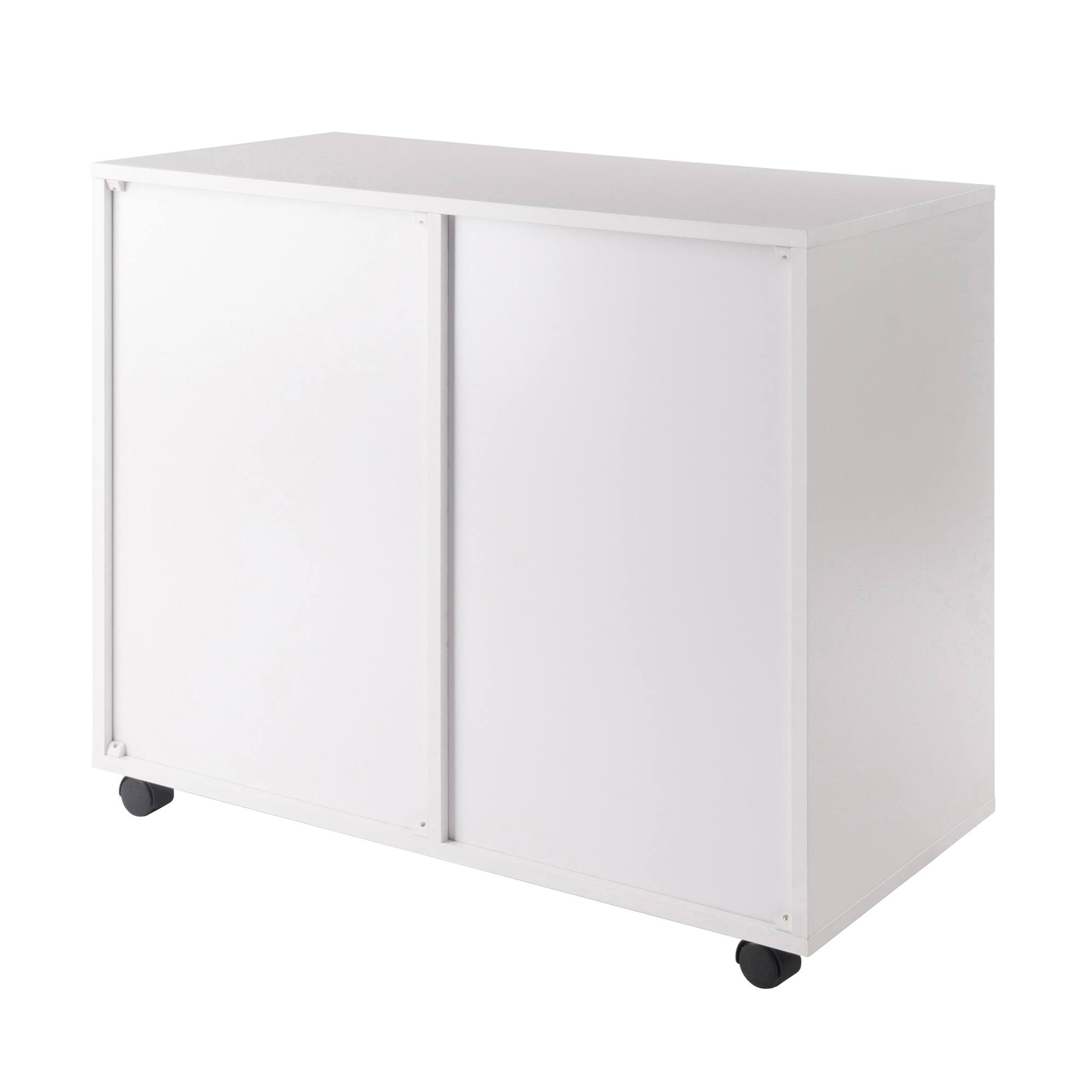 Alt View 5. Winsome Wood - Halifax 2-Section Mobile Filing Cabinet - White.