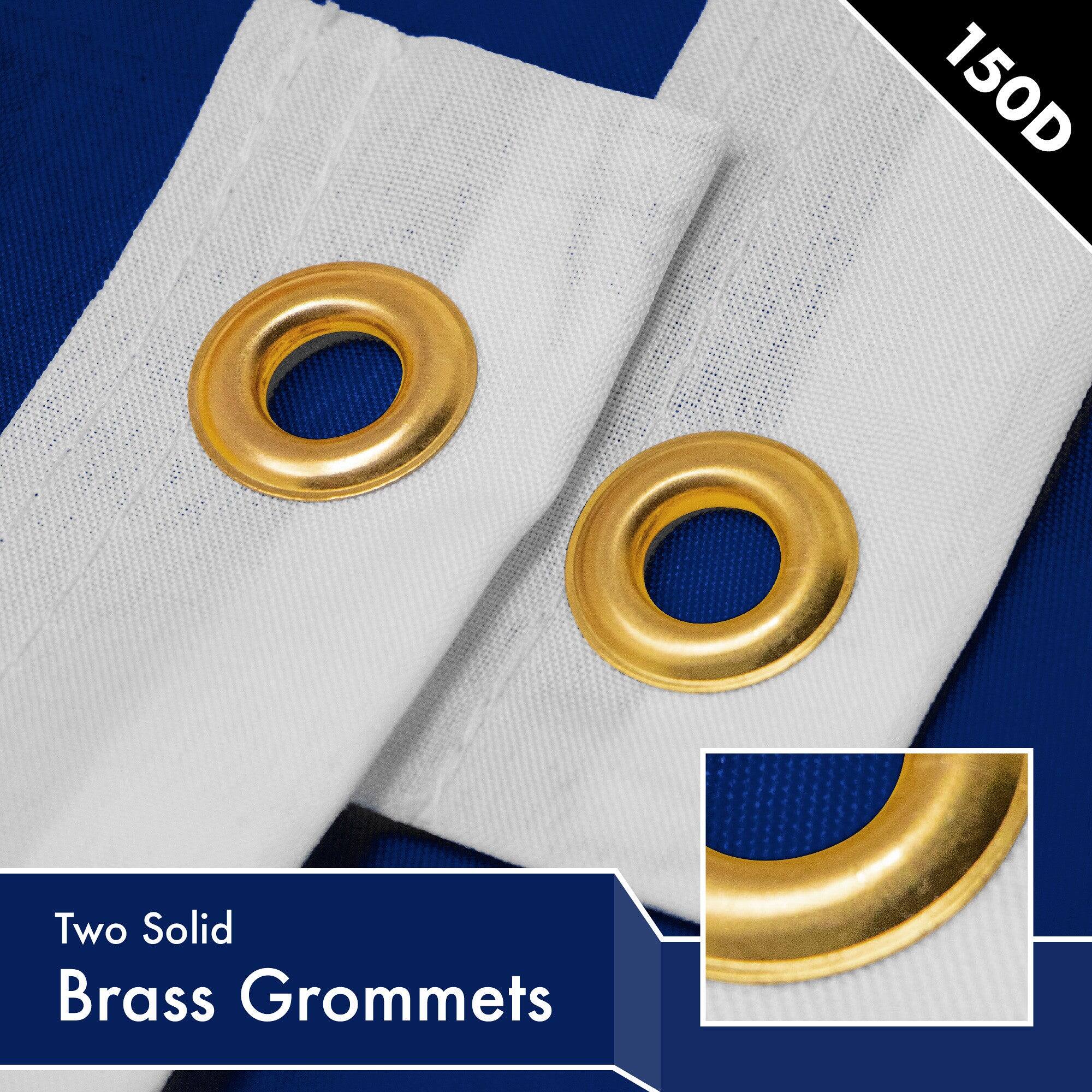 150D Two Solid Brass Grommets