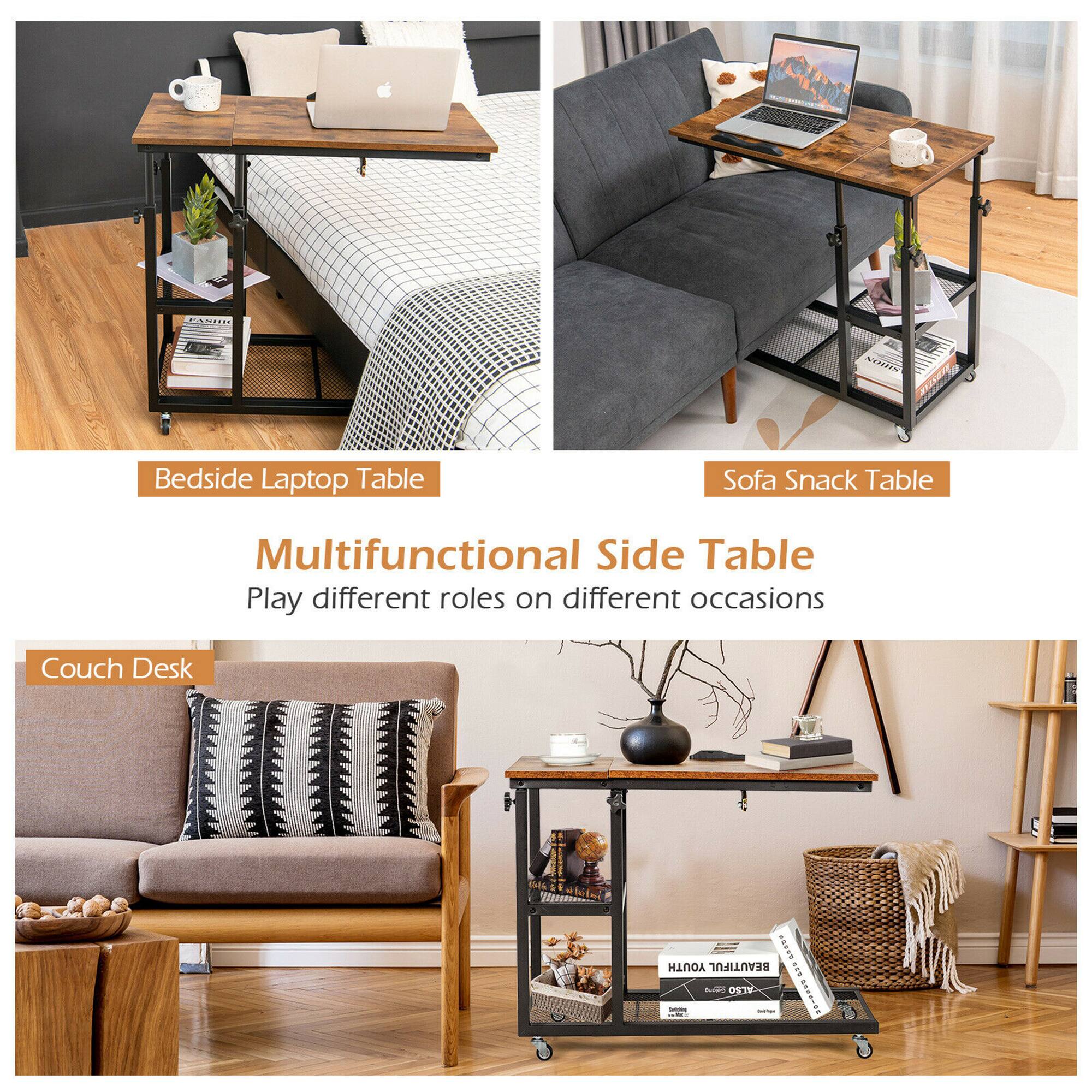 Bedside Laptop Table  
Sofa Snack Table  
Couch Desk  

Multifunctional Side Table  
Play different roles on different occasions