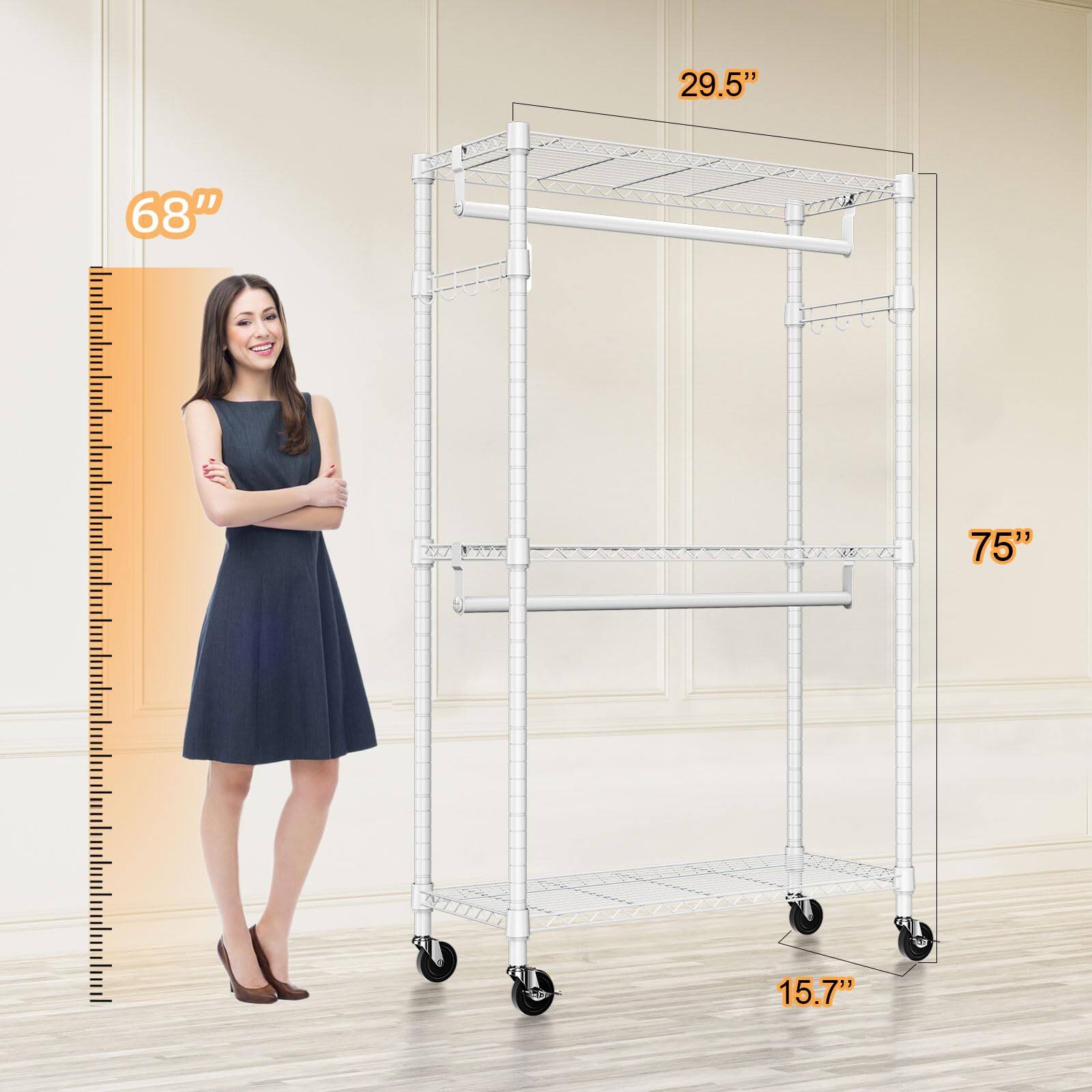 68"  
29.5"  
75"  
15.7"