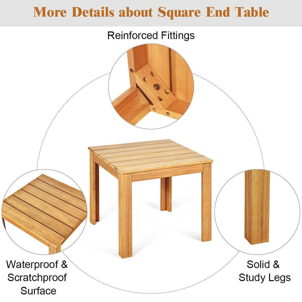 More Details about Square End Table

Reinforced Fittings

Waterproof & Scratchproof Surface

Solid & Study Legs