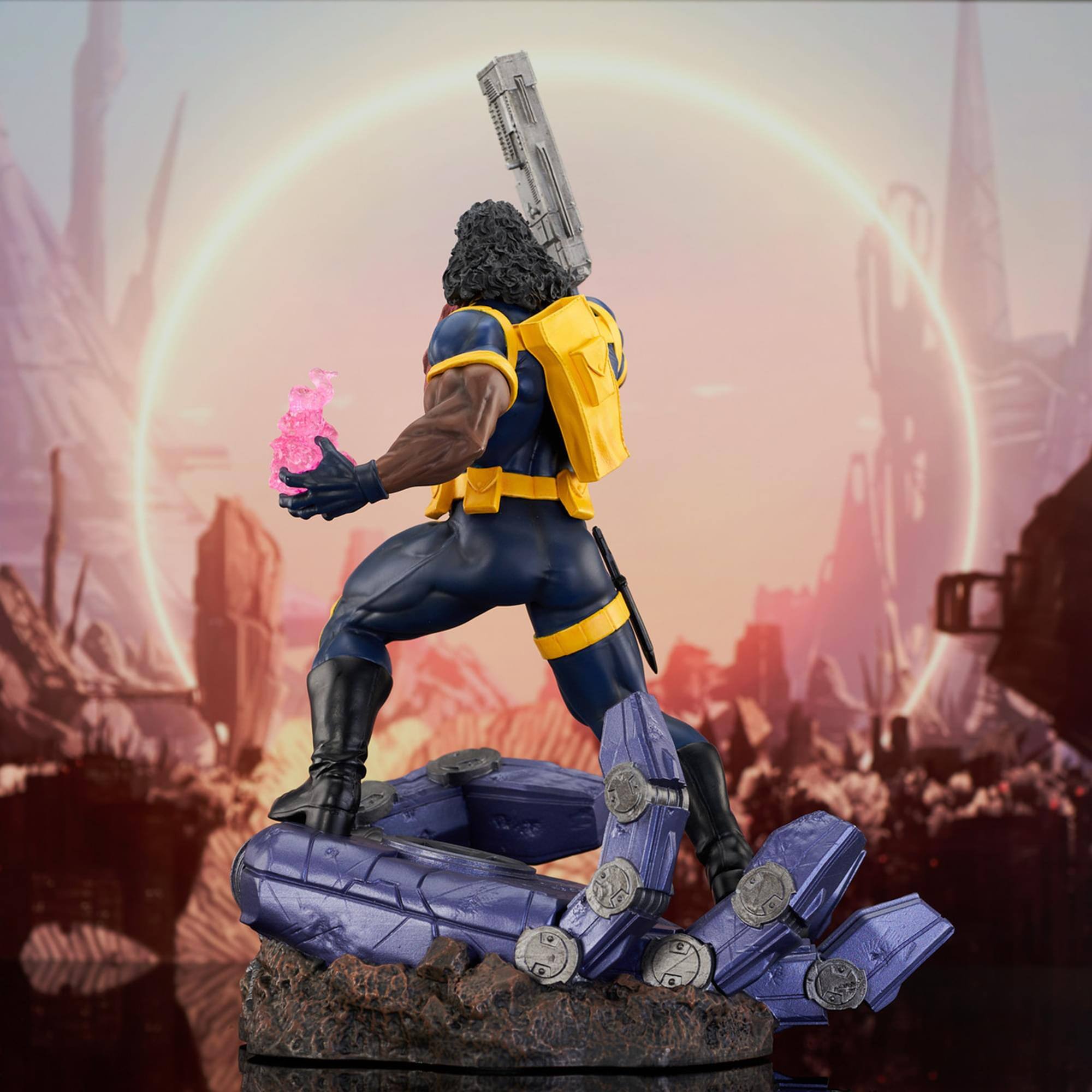 Alt View 2. Diamond Select Toys - Diamond Select - Marvel Premier Collection X-Men Bishop Statue  - COLLECTABLES - Multicolor.