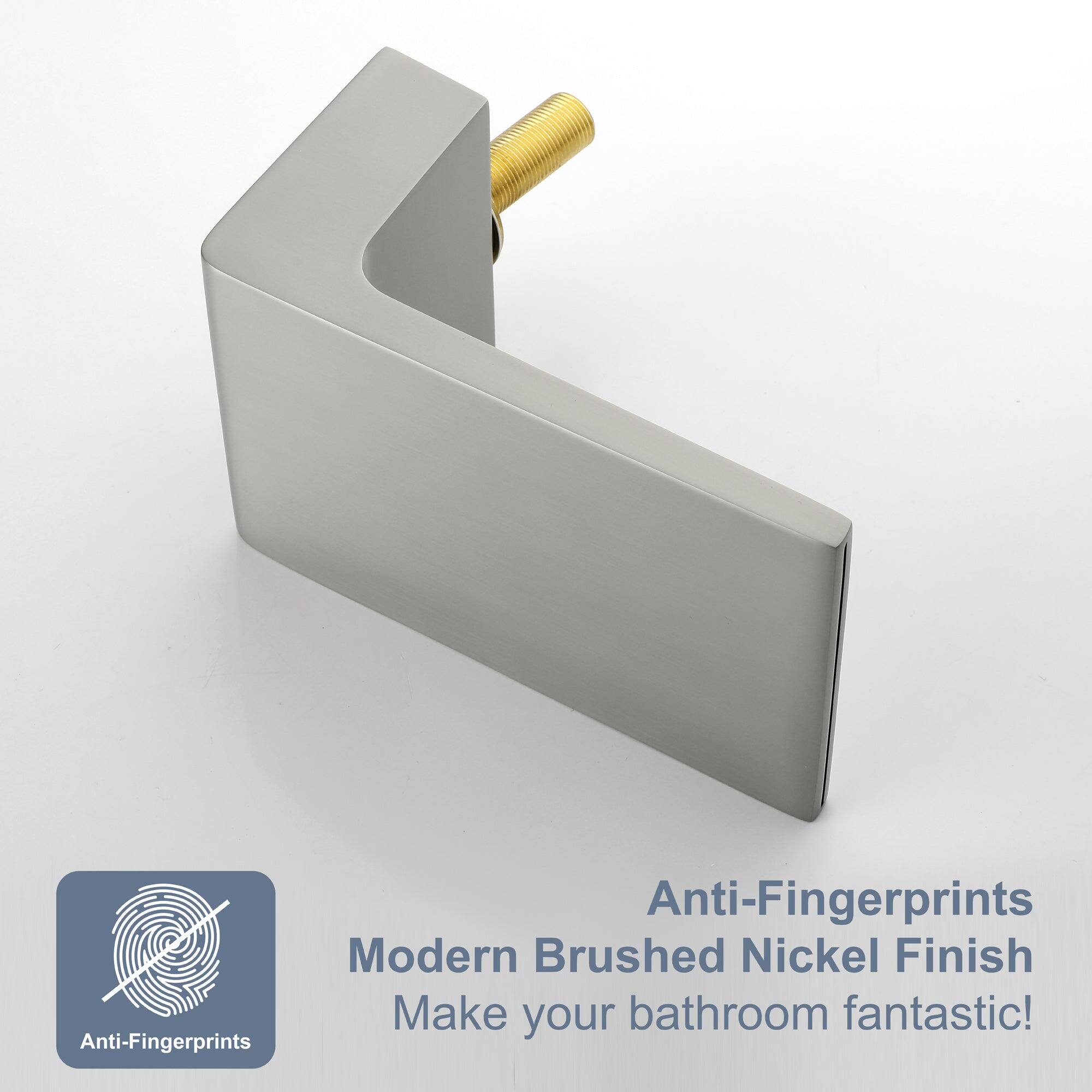 Anti-Fingerprints  
Modern Brushed Nickel Finish  
Make your bathroom fantastic!