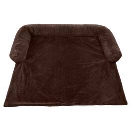 PetMaker - 45in Plush Dog Bed for Couch - DarkBrown