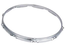 Gibraltar Hardware - 14" 10-Lug Batter Side Drum Hoop, 2.3mm Heavy-Duty Chrome Steel Construction, Enhances Tuning Stability, Clearer Tone