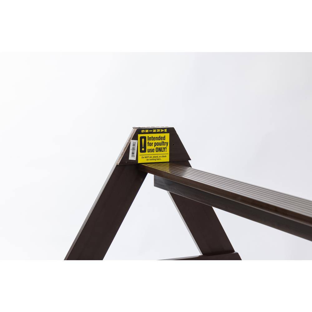 Intended for poultry use ONLY!  
Do NOT use as a swing bar or climbing bar.