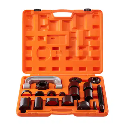 Front. Glintex - 21-Piece Ball Joint Press Kit C-Frame Heavy Duty Ball Joint Removal & Installation Tool Set with Carrying Case.