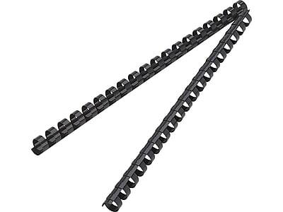 Alt View 5. Fellowes - 1/2" Plastic Binding Spine Comb, 90 Sheet Capacity, Navy, 100/Pack - Navy.