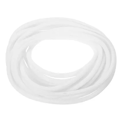 Front. Unique Bargains - Split Sleeve Wire Loom 3/16" 25Ft Self Wrapping Braided Sleeve UL94-V2 Fireproof PET for Automotive Home - White.