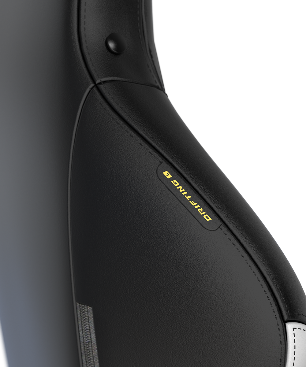 Alt View 7. DXRacer - DXRacer Drifting Series Gaming Chair – Black & White, Ergonomic Racing-Style with 3D Armrests & Reclining Backrest - Black and white.