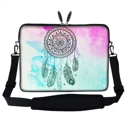 Front. Home Collection - 15–15.6 Inch Laptop Notebook Sleeve Bag with Shoulder Strap for ASUS, Dell, HP - Black.