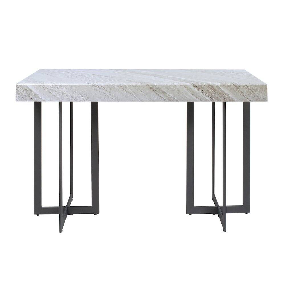 Alt View 1. Furniture of America - Vasket Contemporary Metal 1-Drawer Sofa Table - Gray.