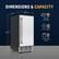 DIMENSIONS & CAPACITY
15" x 20.3" x 33.5"
80 LBS Max daily ice production
40 CUBES In 15-30 minutes
25 LBS Total ice storage capacity