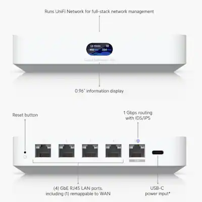 Ubiquiti UniFi Cloud Gateway Ultra Security Router with 2.5GbE WAN Ubiquiti UniFi Cloud Gateway Ultra Security Router with 2.5GbE WAN