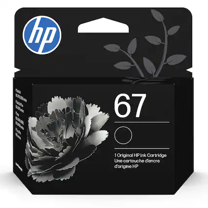 hp
67
1 Original HP Ink Cartridge
Une cartouche d'encre d'origine HP
P-DeskJet
2000, 2000 series
P-DeskJet
2500, 2500 series
P-DeskJet
3000, 3000 series
P-DeskJet
4000, 4000 series
P-DeskJet
4500, 4500 series
P-DeskJet
5000, 5000 series
P-DeskJet
5500, 5500 series
P-DeskJet
6000, 6000 series
P-DeskJet
6500, 6500 series
P-DeskJet
7000, 7000 series
P-DeskJet
7500, 7500 series
P-DeskJet
8000, 8000 series
P-DeskJet
8500, 8500 series
P-DeskJet
9000,