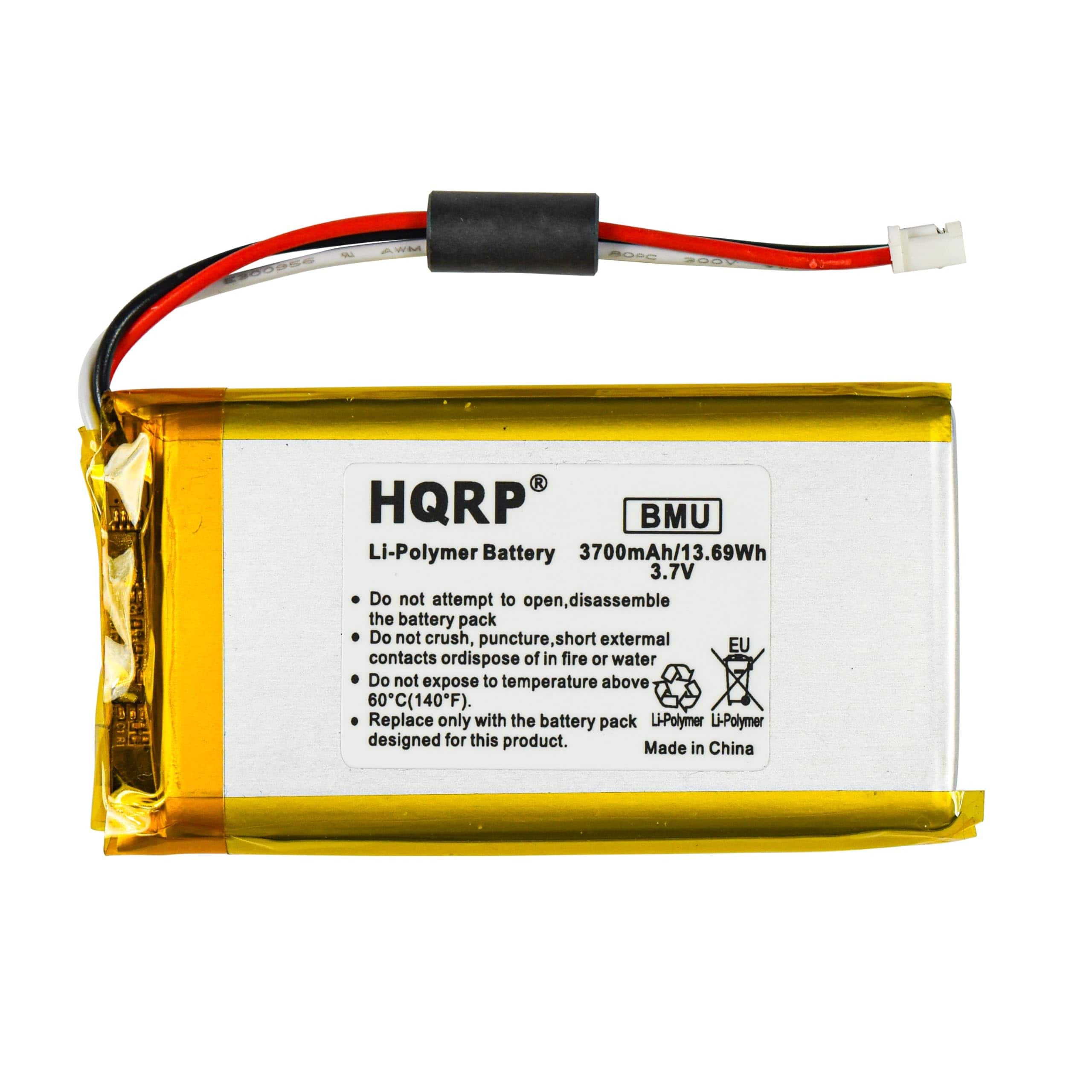 HQRP - Battery for 2GIG GC3 GC3e Panel SP1-GC3 10-000014-001 823990 2GIG-Battery-GC3 GG-BATERYGC3 2GIG-GC3-345 Security System
