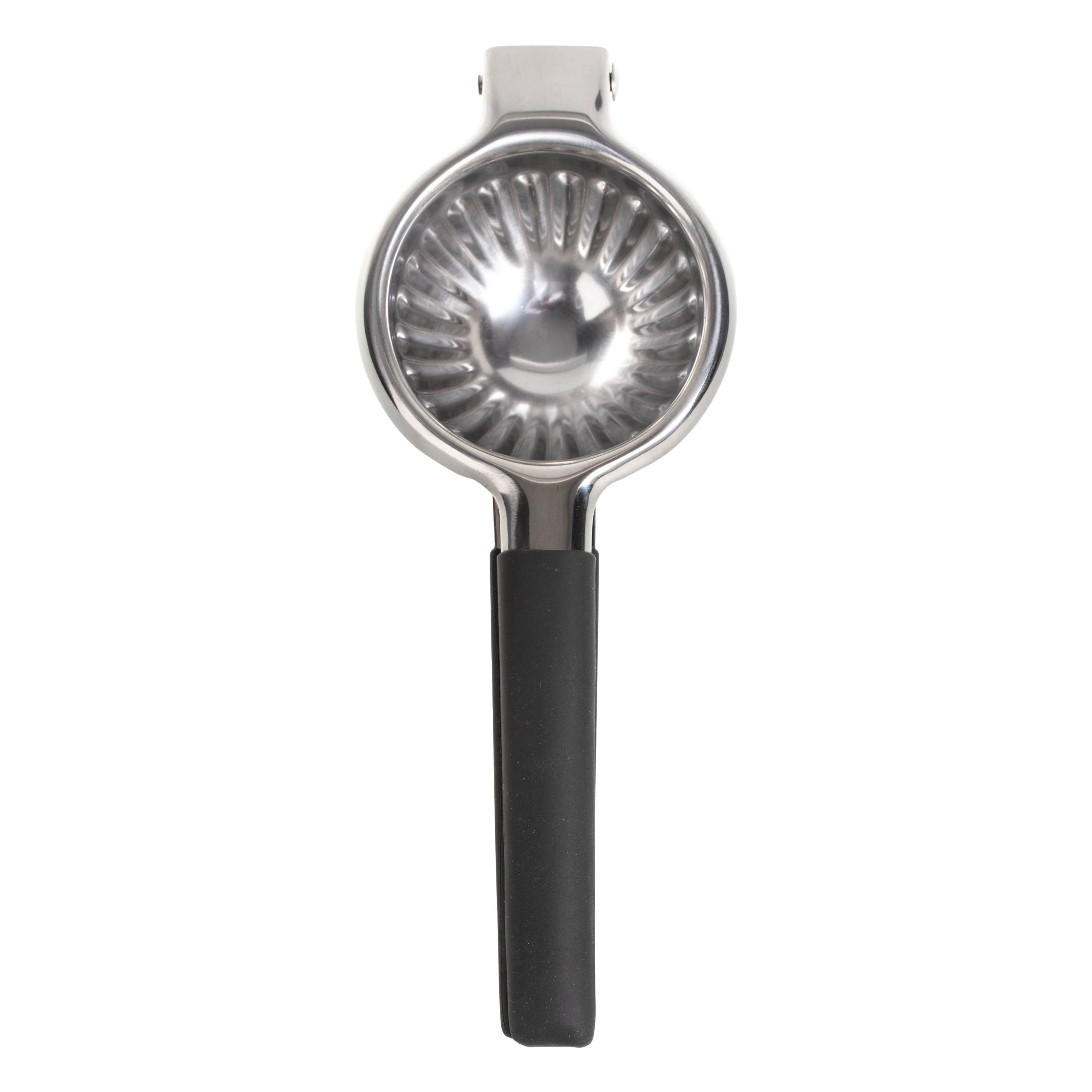 Alt View 4. Luminuxe - Stainless Steel Lemon Squeezer–Large Manual Juicer, Nonslip Grip for Lemon, Lime, and Orange Juicing - Silver.