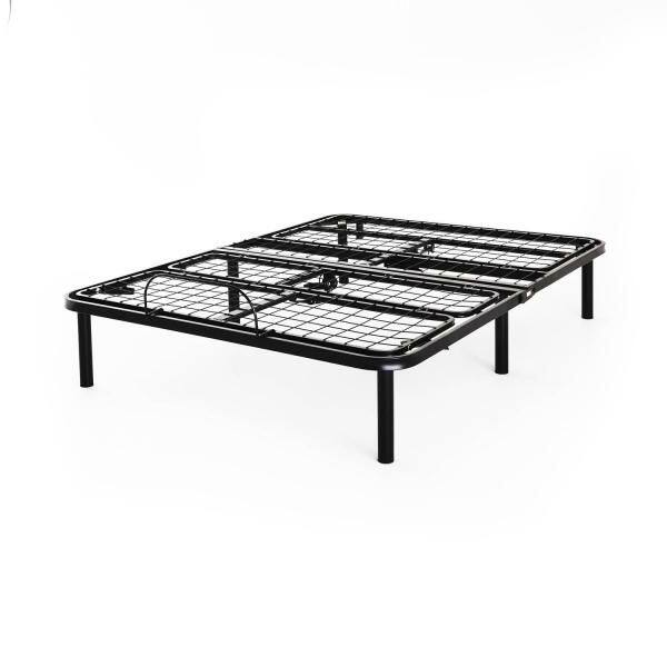 Angle. Hivvago - Hivvago Twin XL Steel Adjustable Bed Frame Base with Remote Control - Black.