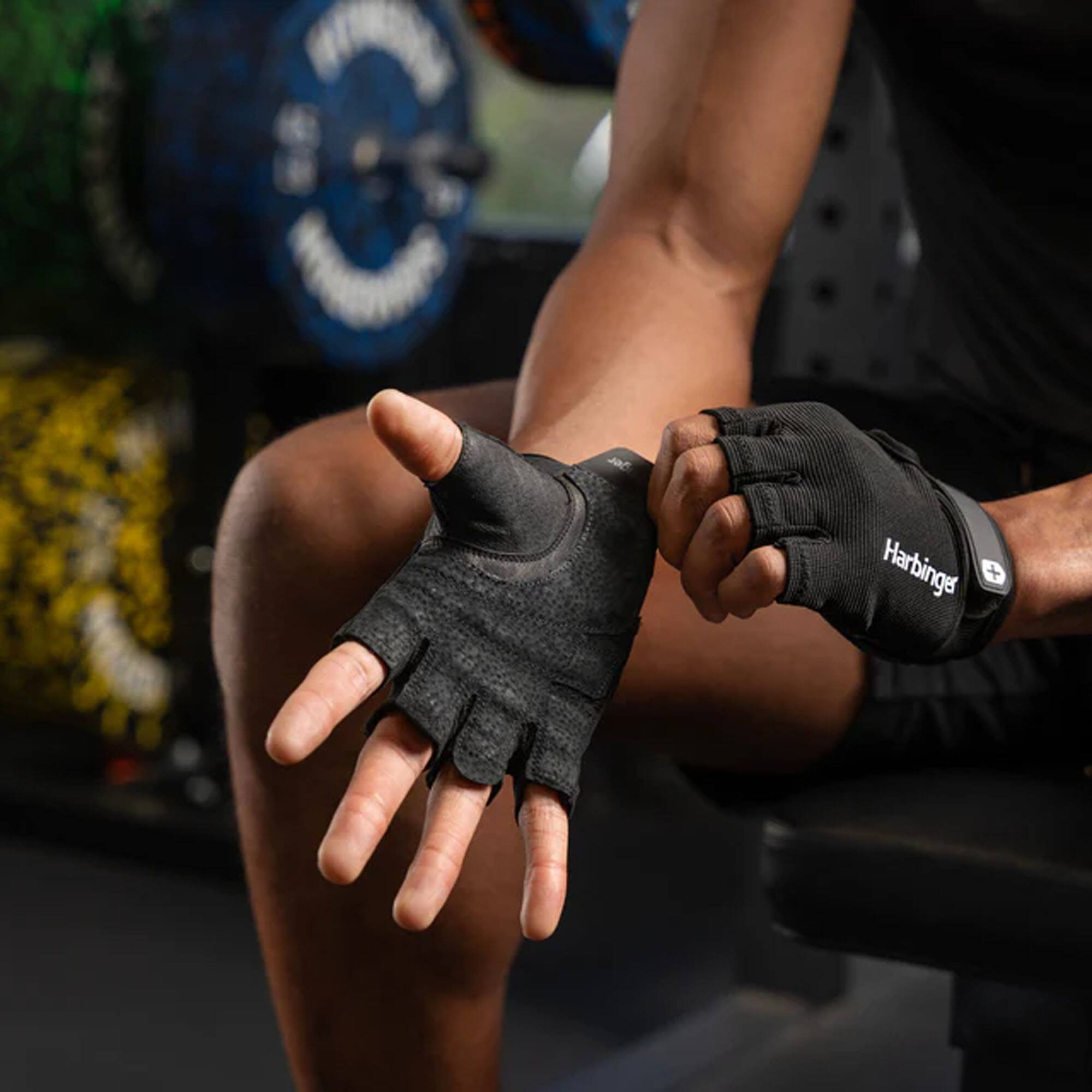 Alt View 1. Harbinger - Harbinger Men's Power Gloves 3.0 - Black - Xlarge - Black.