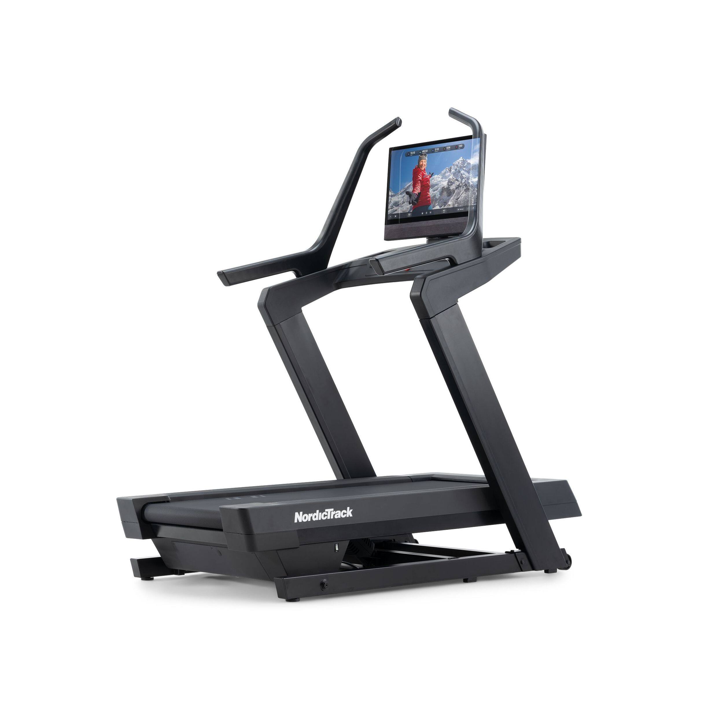 Front. NordicTrack - NordicTrack X24 Treadmill with 40% Incline for Strength and Cardiovascular Health - Black.