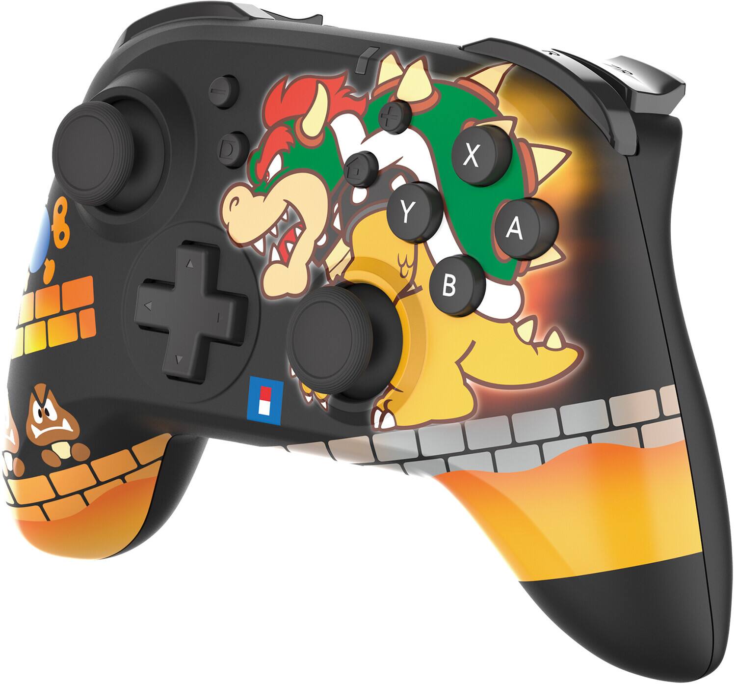 Alt View 1. Hori - Wireless Controller - HORI-Pad - Bowser:  Officially Licensed by Nintendo - Multicolor.