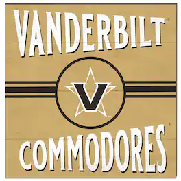 Jardine - Vanderbilt Commodores 10'' x 10'' Retro Team Sign - Black