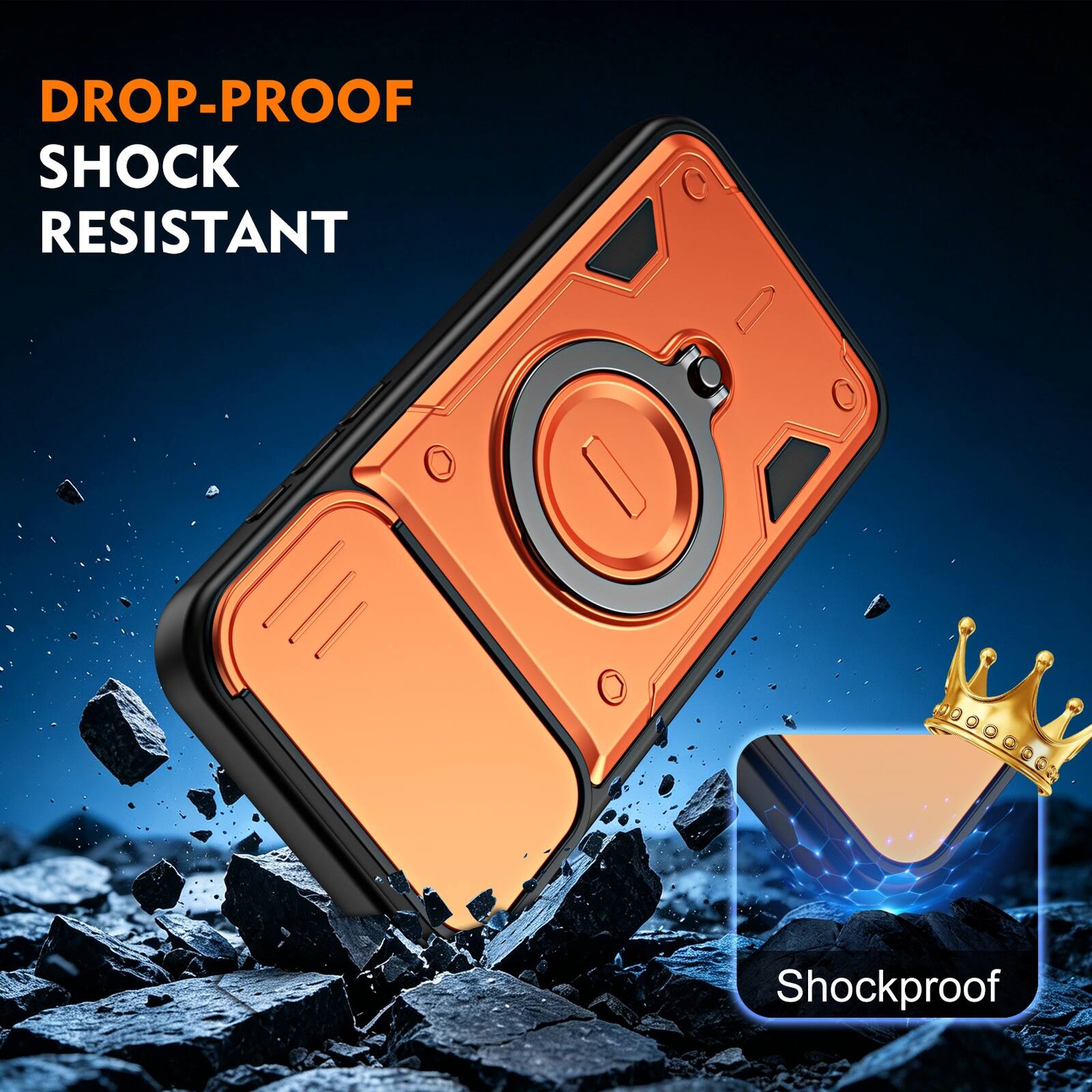 DROP-PROOF  
SHOCK RESISTANT  
Shockproof