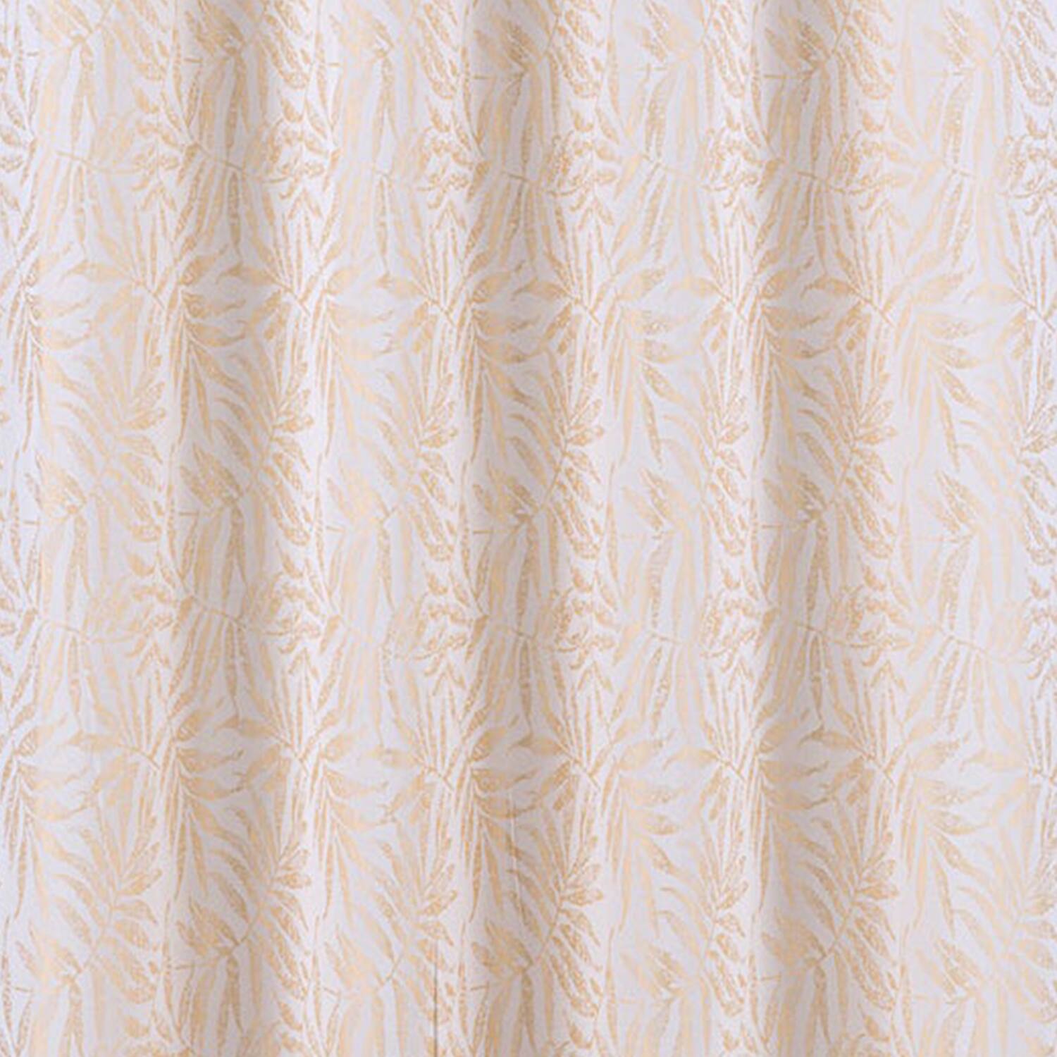 Alt View 2. RT Designers Collection - RT Designers Collection 100% Polyester 140 GSM Liana Jacquard Grommet Curtain Panel 54" x 84" Beige - Beige.