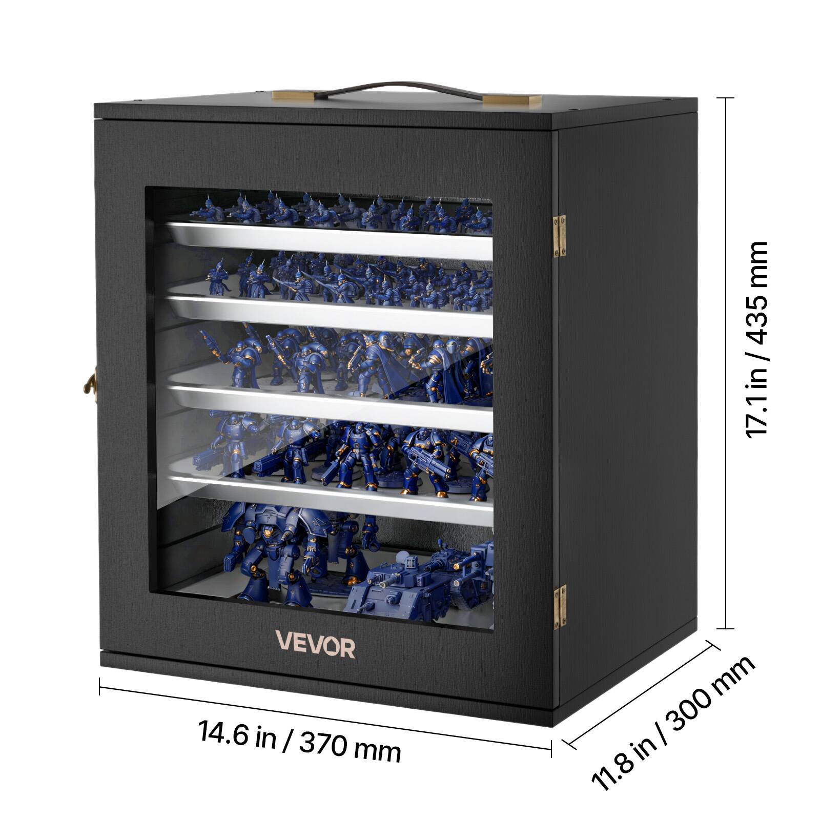 - mm 435 / 17.1in  
- VEVOR  
- 14.6 in / 370 mm  
- 300mm mm | 300 in 11.8