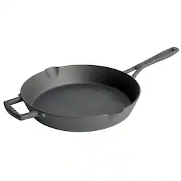 Gibson - Babish 12 Inch Pre-Seasoned Cast Iron Skillet - Black