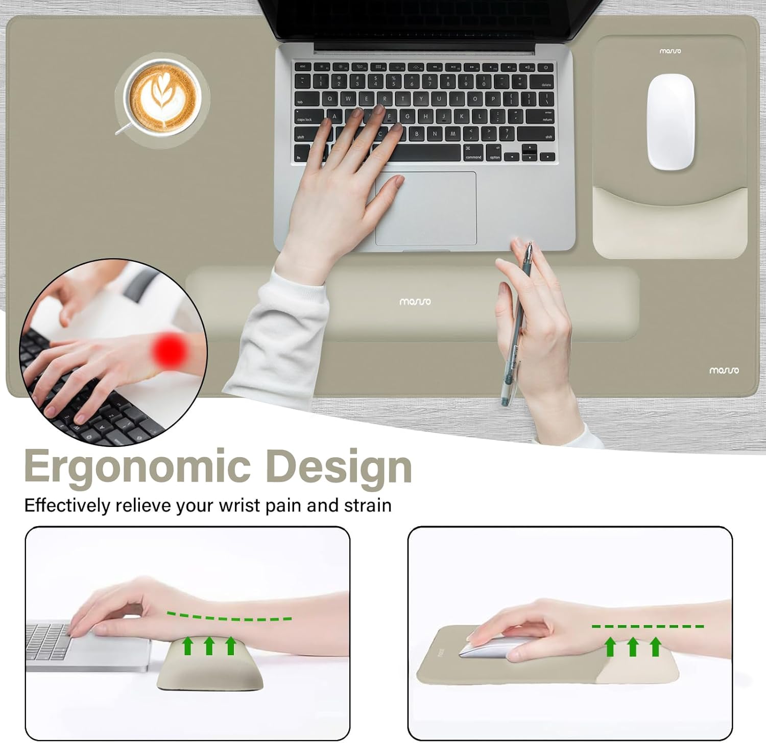 marvo

Ergonomic Design
Effectively relieve your wrist pain and strain