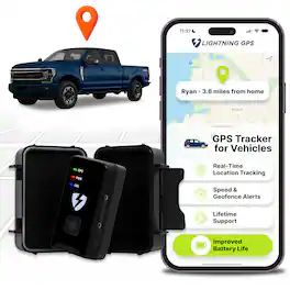 Lightning GPS - GL300 Tracker for Vehicles w/ Magnetic Case - Hidden GPS Tracker for Fleet Security & Tracking - Subscription Required - Black