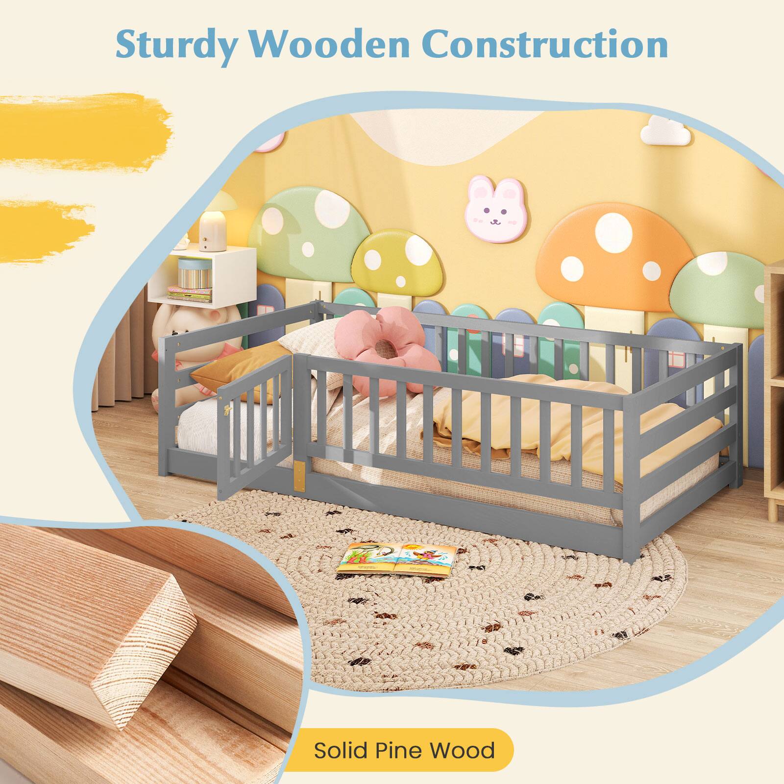 Sturdy Wooden Construction
Solid Pine Wood