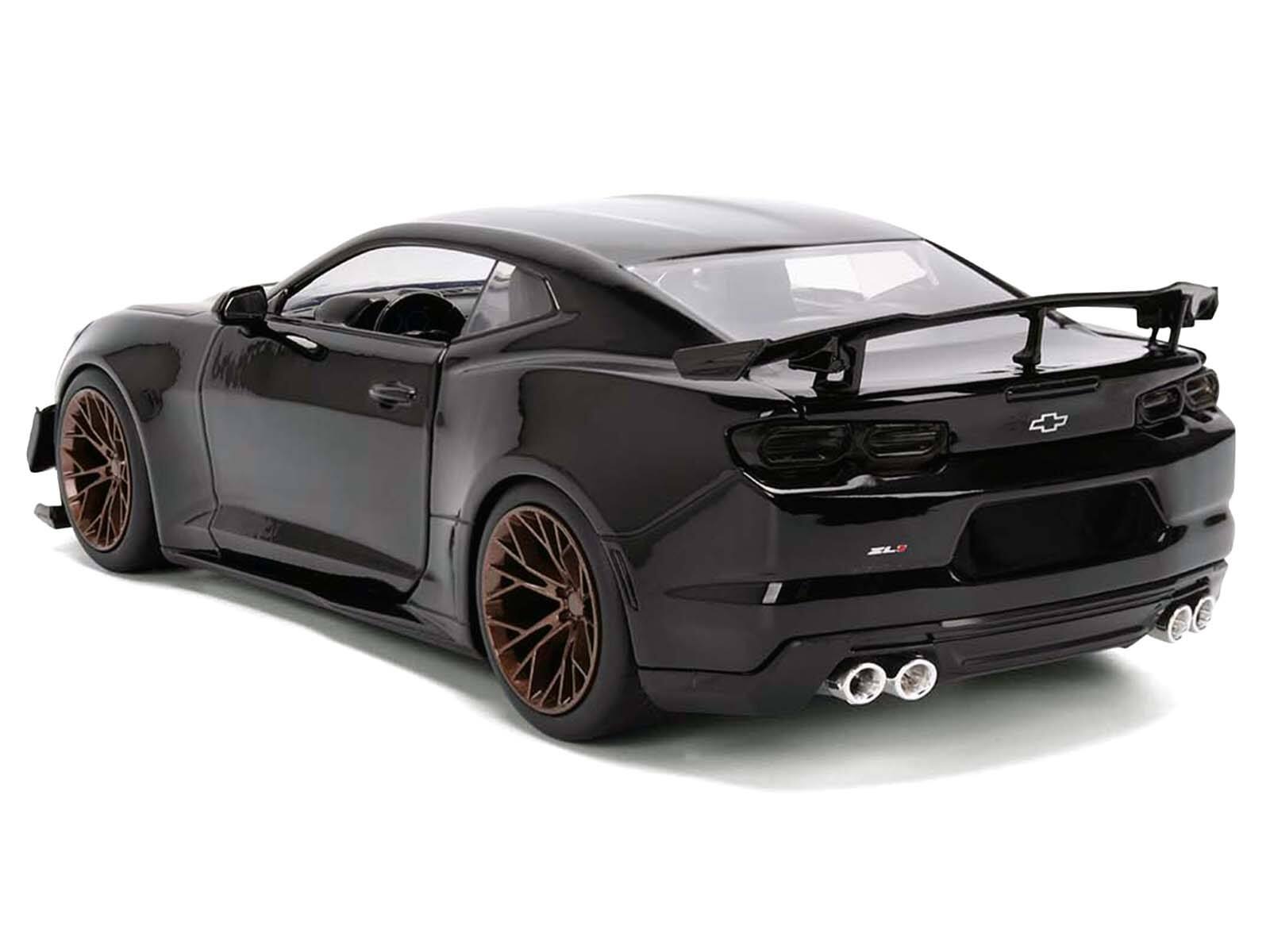 Alt View 4. Jada - 2024 Chevrolet Camaro ZL1 1LE Black "Fast X" (2023) Movie "Fast & Furious 25th Anniversary" 1/24 Model Car by Jada.