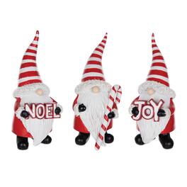 BreeBe - Santa Gnome Figurine (Set of 3) - Red