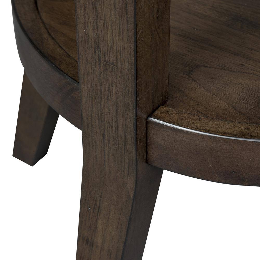 Alt View 2. Liberty Furniture Industries - Ventura Blvd Round End Table in Bronze Spice - Brown.