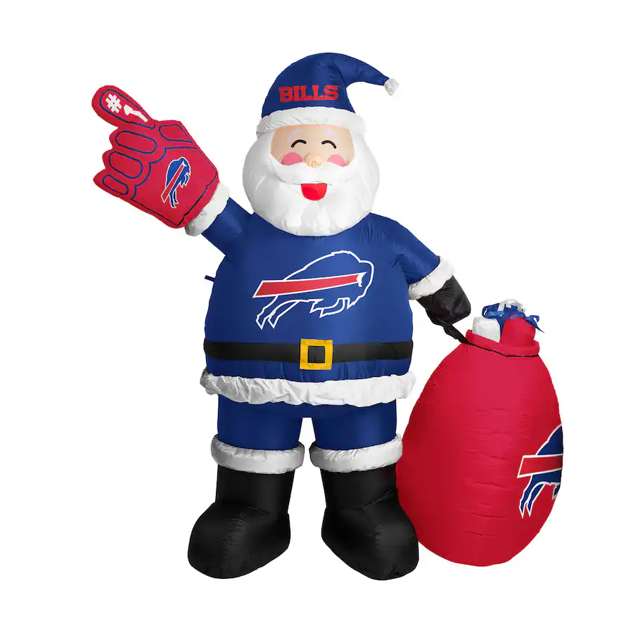 Logo Brands Buffalo Bills 7' Inflatable Santa Multicolor 3886369 - Best Buy