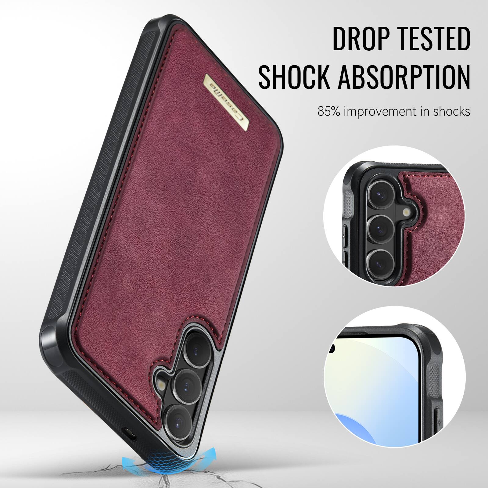 DROP TESTED SHOCK ABSORPTION  
85% improvement in shocks